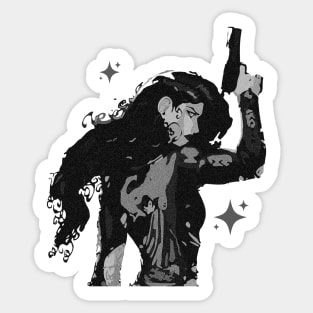 Black Vampire Hunter Sticker